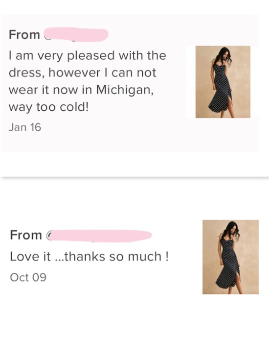 French Style Polka Dot Brown Midi Dress Leg Slit - Picture 15 of 16